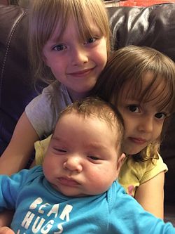 Sergey's Kids: Dasha (oldest), Arina, Egor (baby)